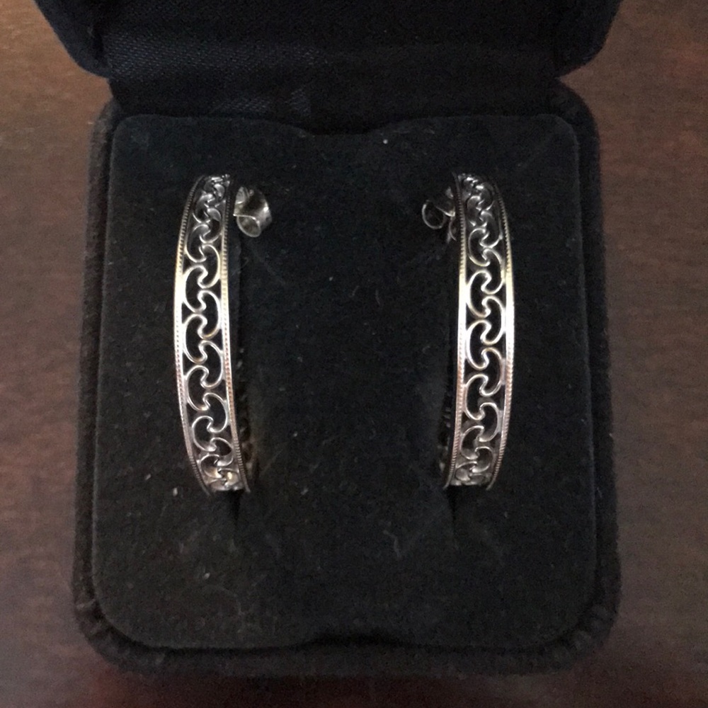 Vintage Silver Earrings Unique Design